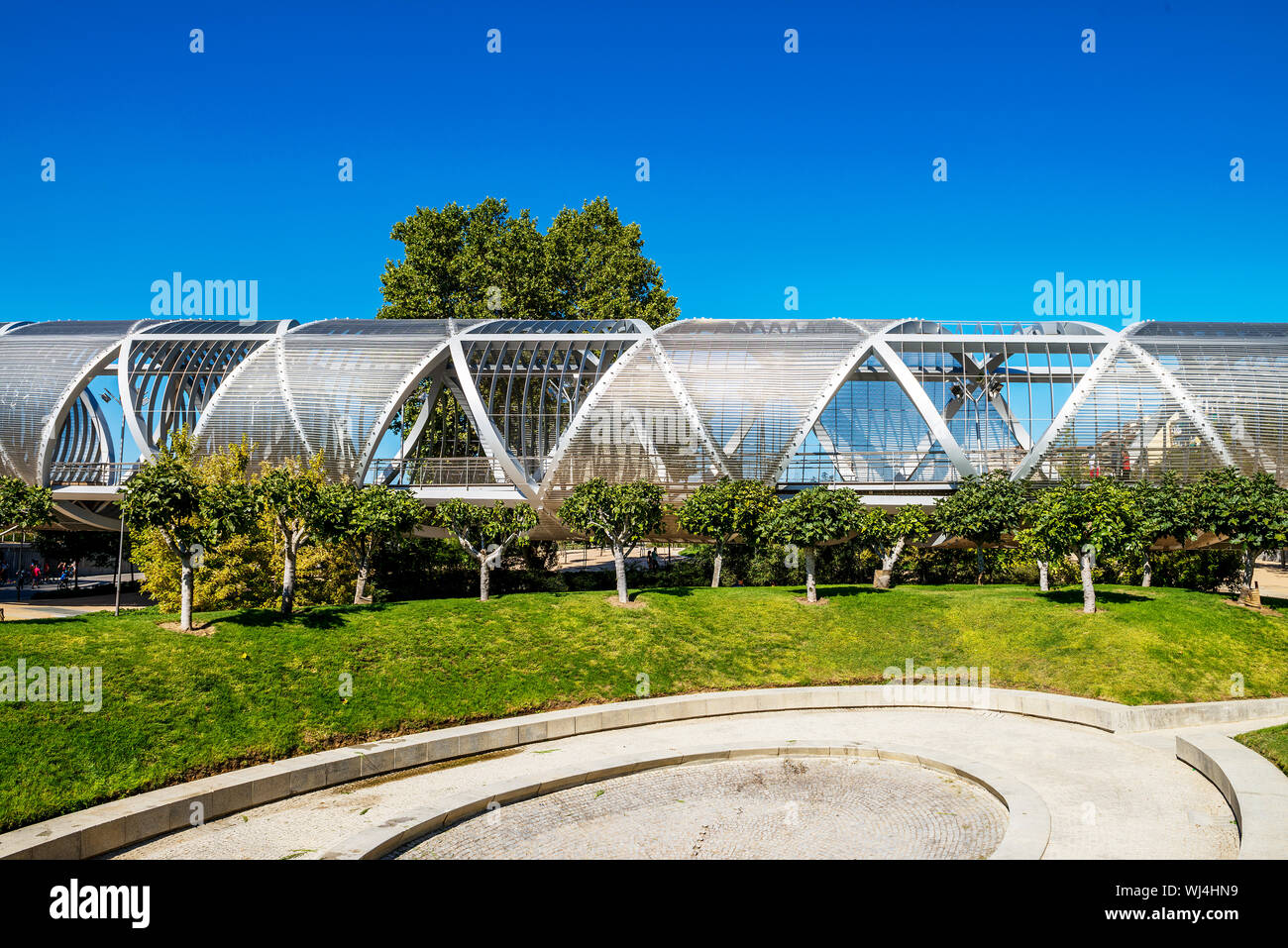 Arganzuela Bridge in Madrid city, Spain, Europe Stock Photo