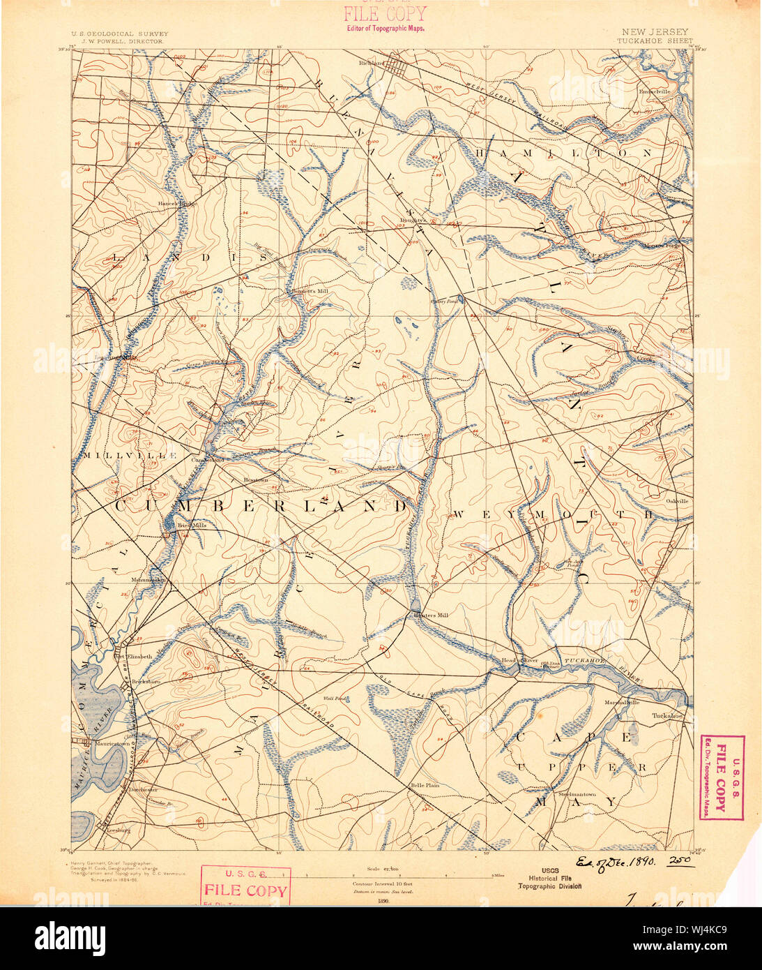Map of tuckahoe hires stock photography and images Alamy