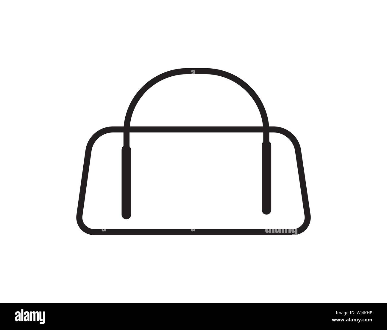 Handbag Fashion Accessory Outline Icon Vector Stock Vector