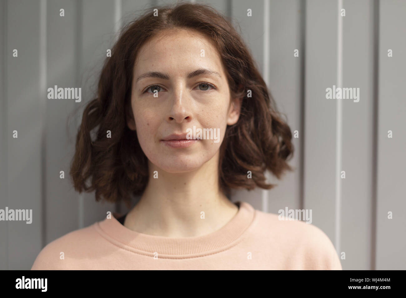 Portrait confident, beautiful woman Stock Photo