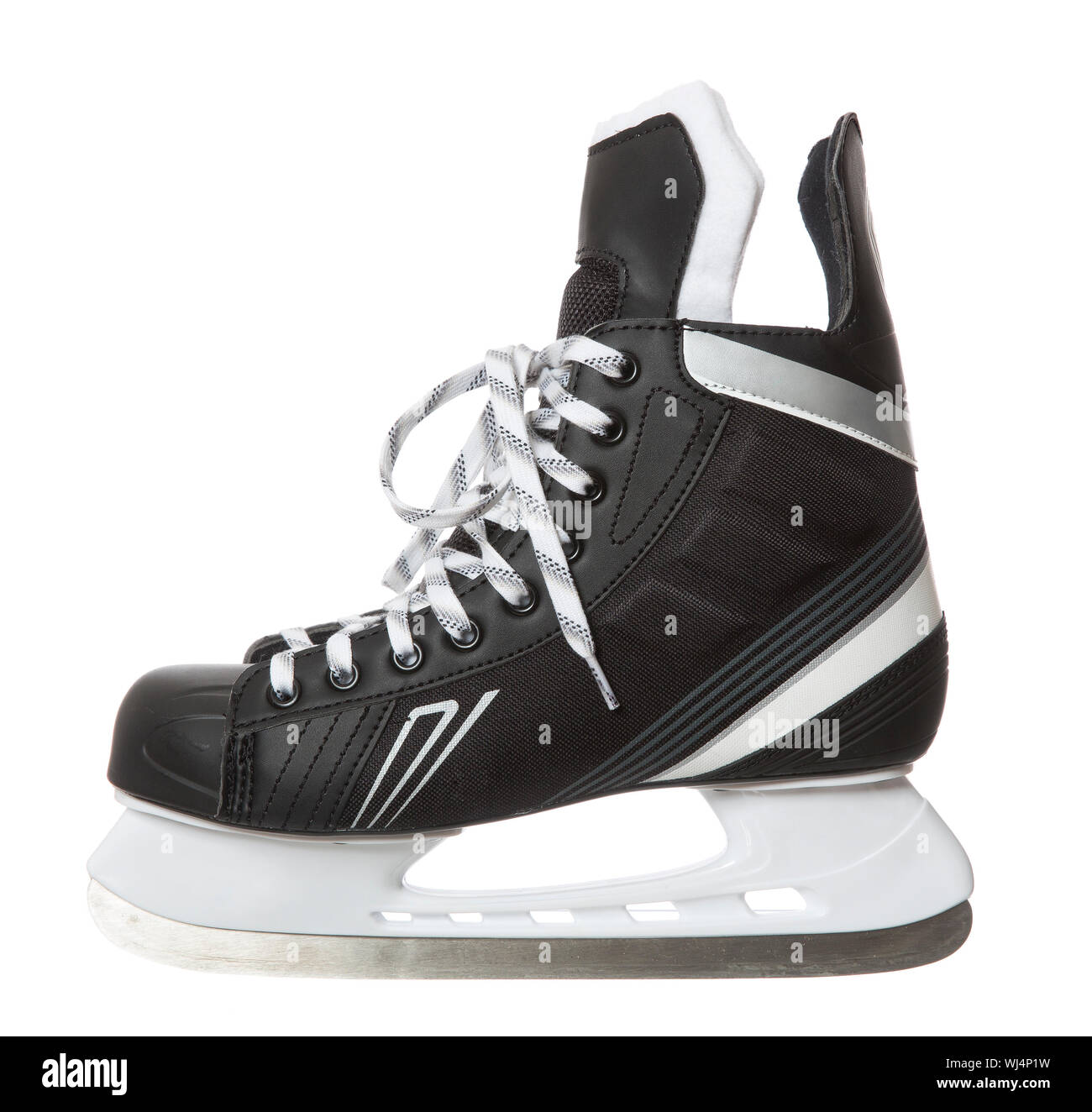 Ice skate isolated on white background Stock Photo - Alamy