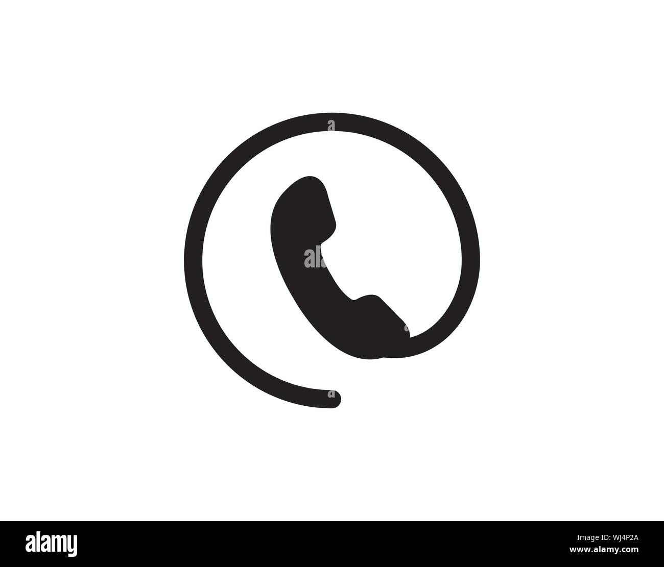 Best telephone auricular with cable icon vector - Vector Stock Vector