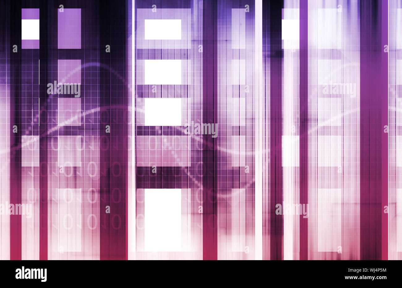 Modern Technology Code Illustration Lines as Art Stock Photo - Alamy