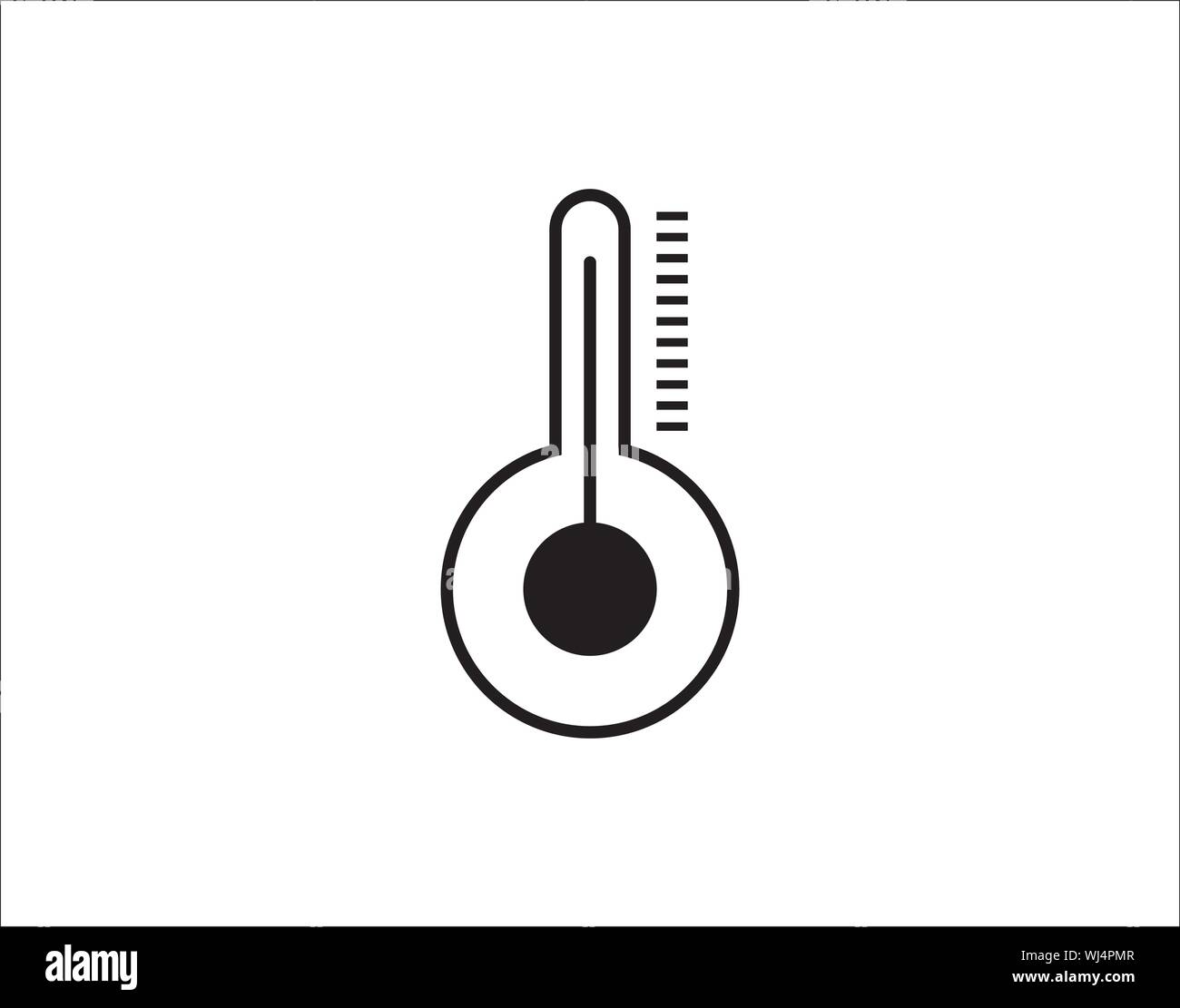 Thermometer icon vector, illustration logo template in trendy style. Can be used for many purposes. Stock Vector