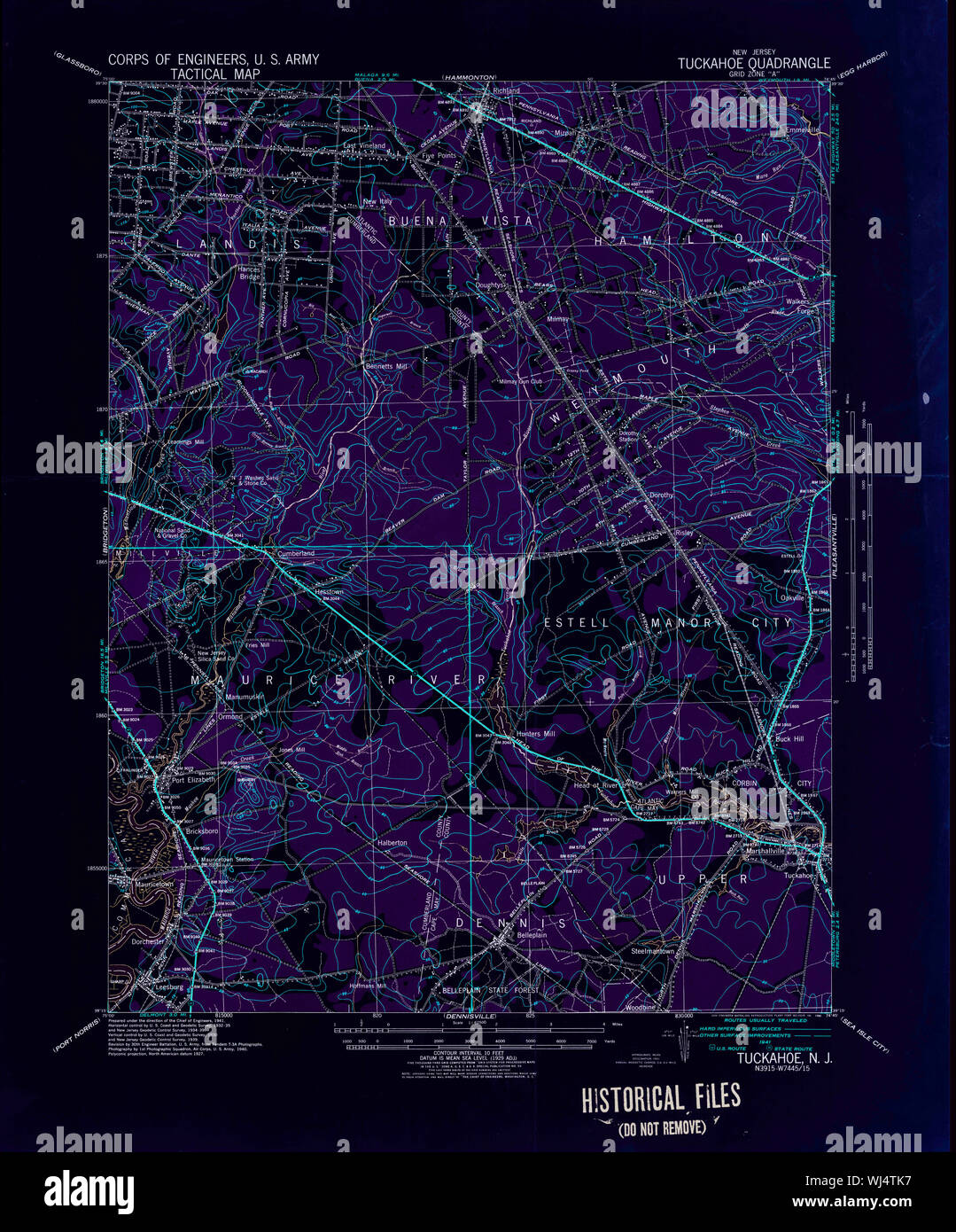 Map of tuckahoe hires stock photography and images Alamy