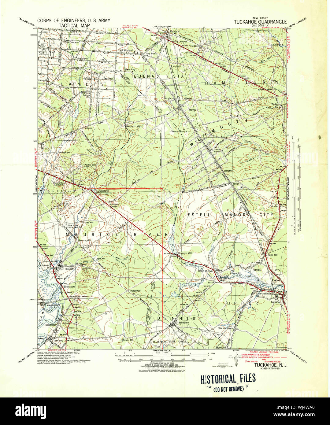 Map of tuckahoe hires stock photography and images Alamy