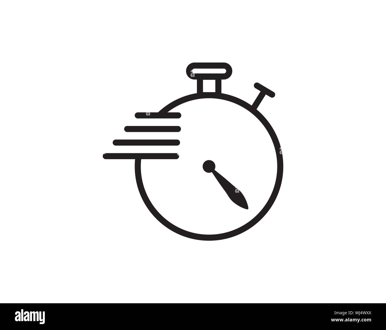 Timer icon vector image Stock Vector Image & Art - Alamy