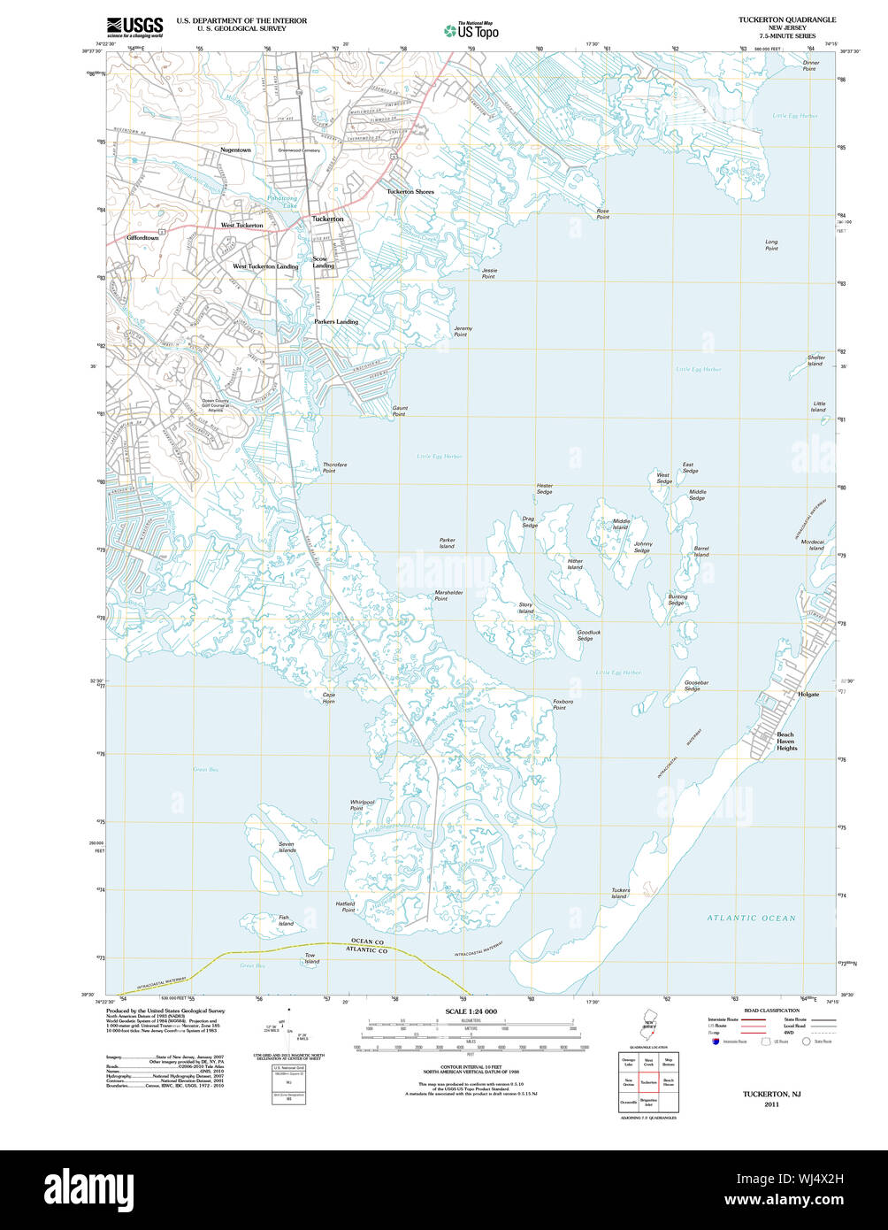 Map of tuckerton Cut Out Stock Images & Pictures Alamy