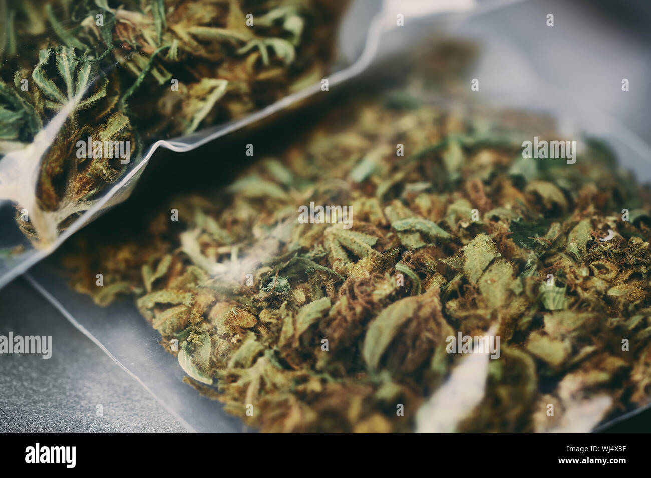 Plastic bag of marijuana hires stock photography and images Alamy