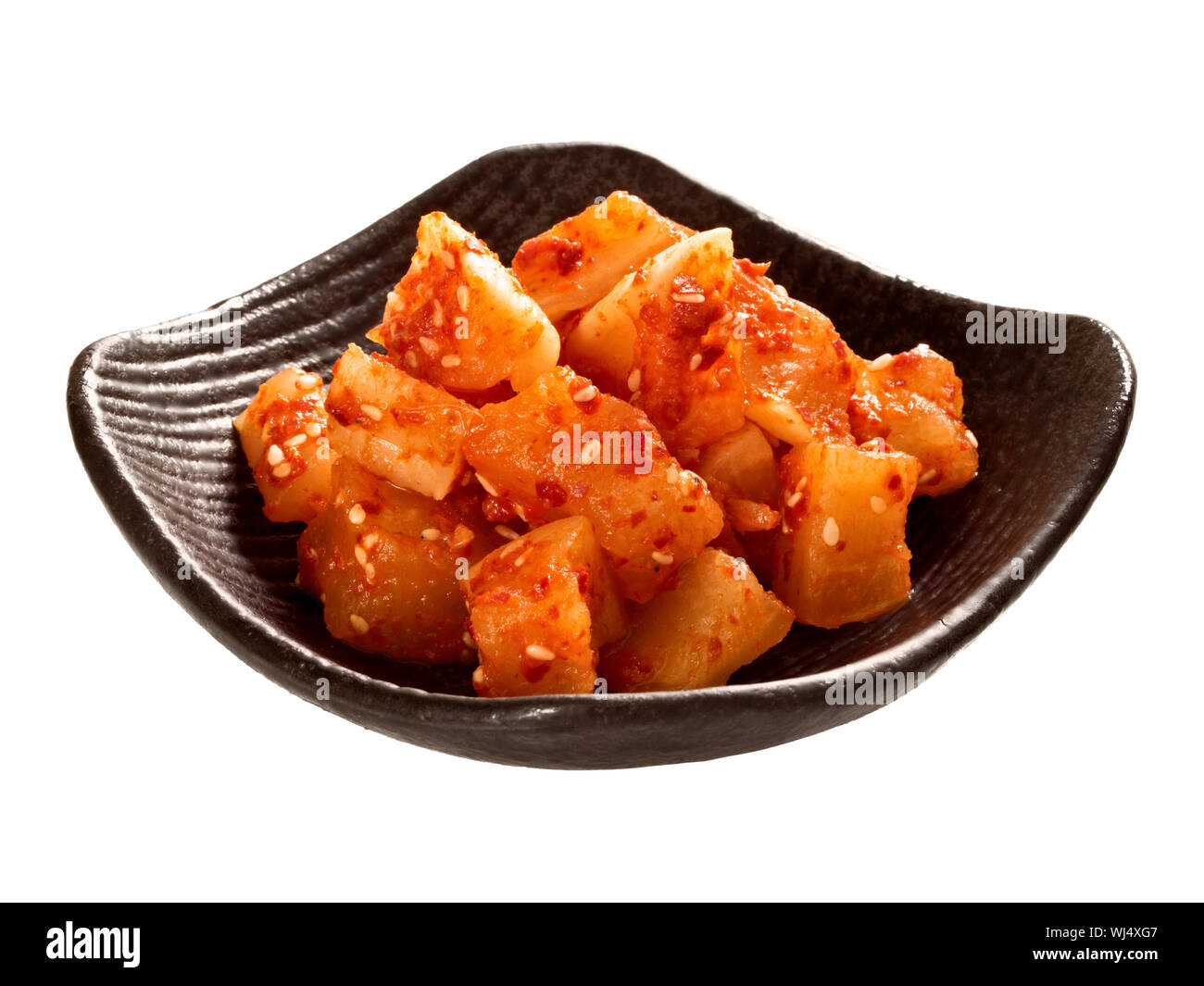 close up of korean pickled radish banchan Stock Photo Alamy