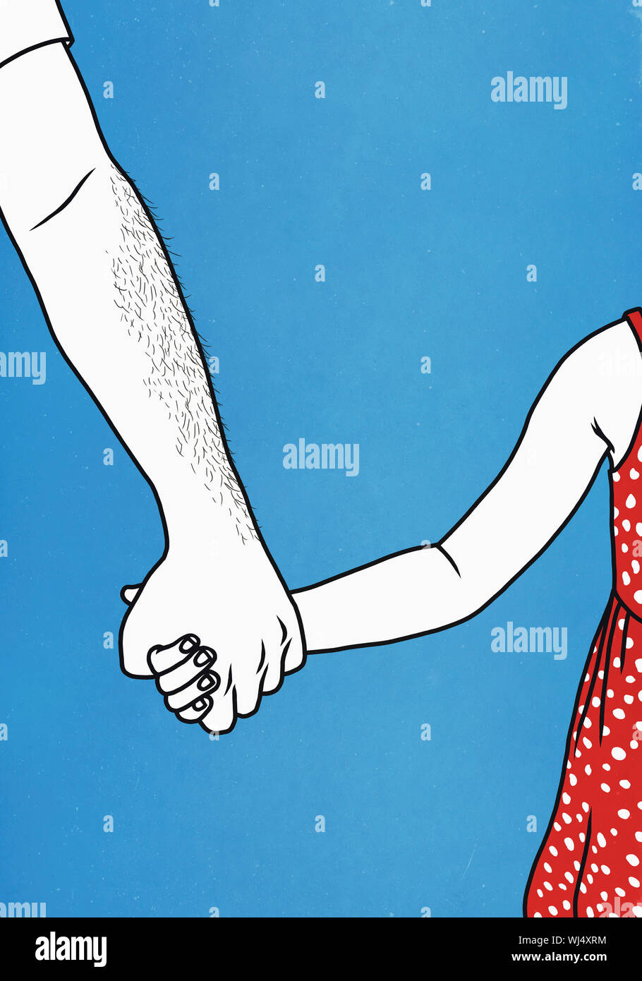 Father and daughter holding hands Stock Photo - Alamy
