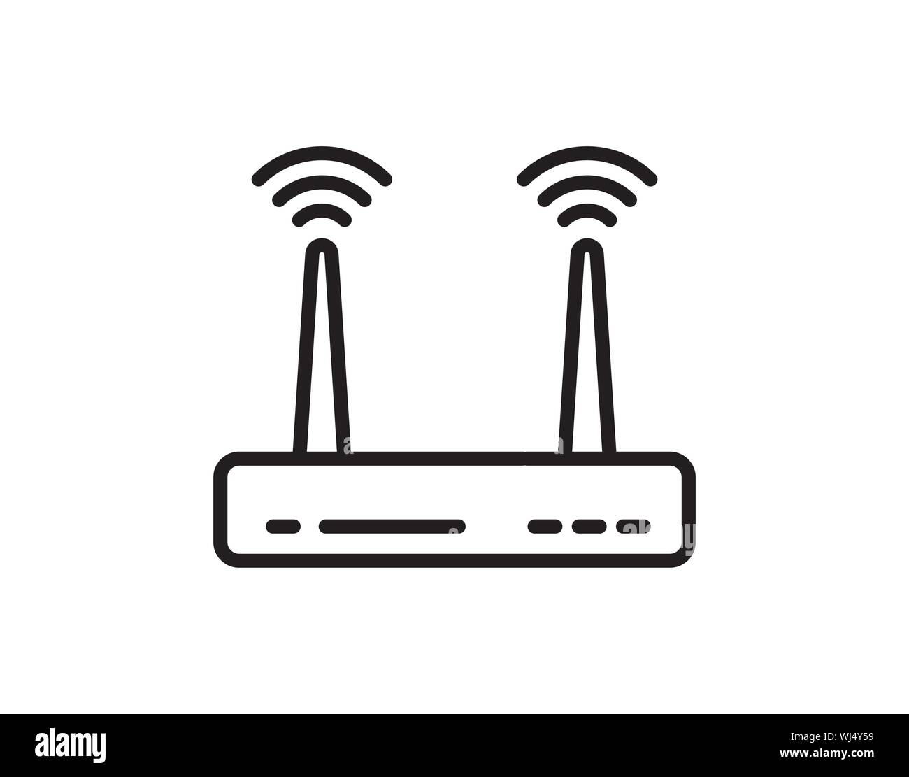 Wireless Router Icon Vector Template Vector Stock Vector Image & Art