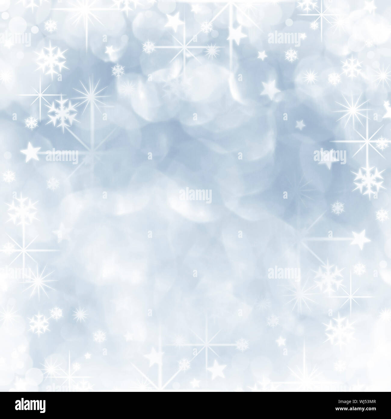 Blue shiny stars and snowflakes christmas background Stock Photo - Alamy