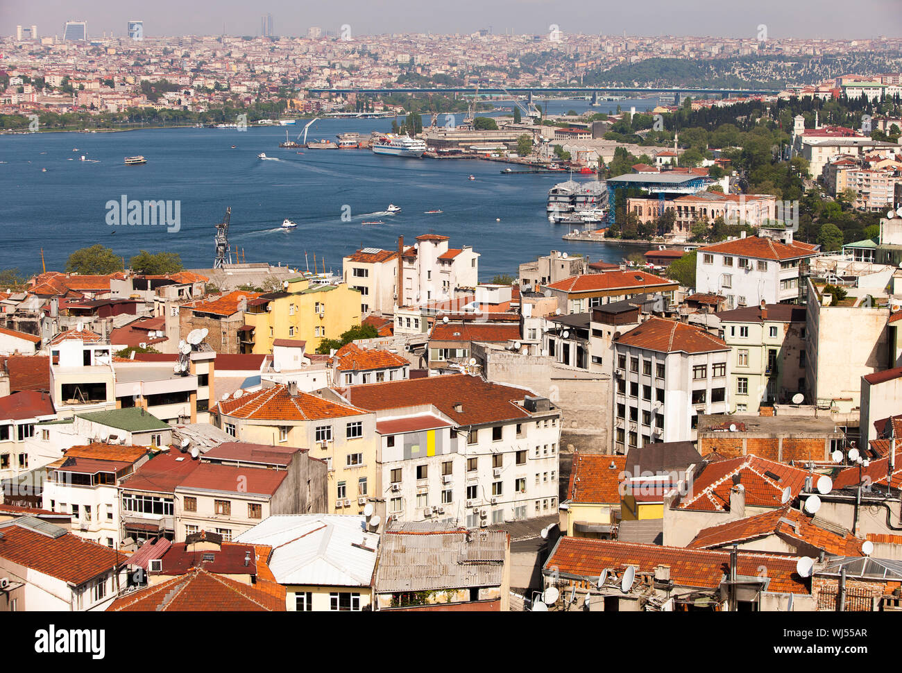 View of the Bosphorus in Istanbul Stock Photo - Alamy