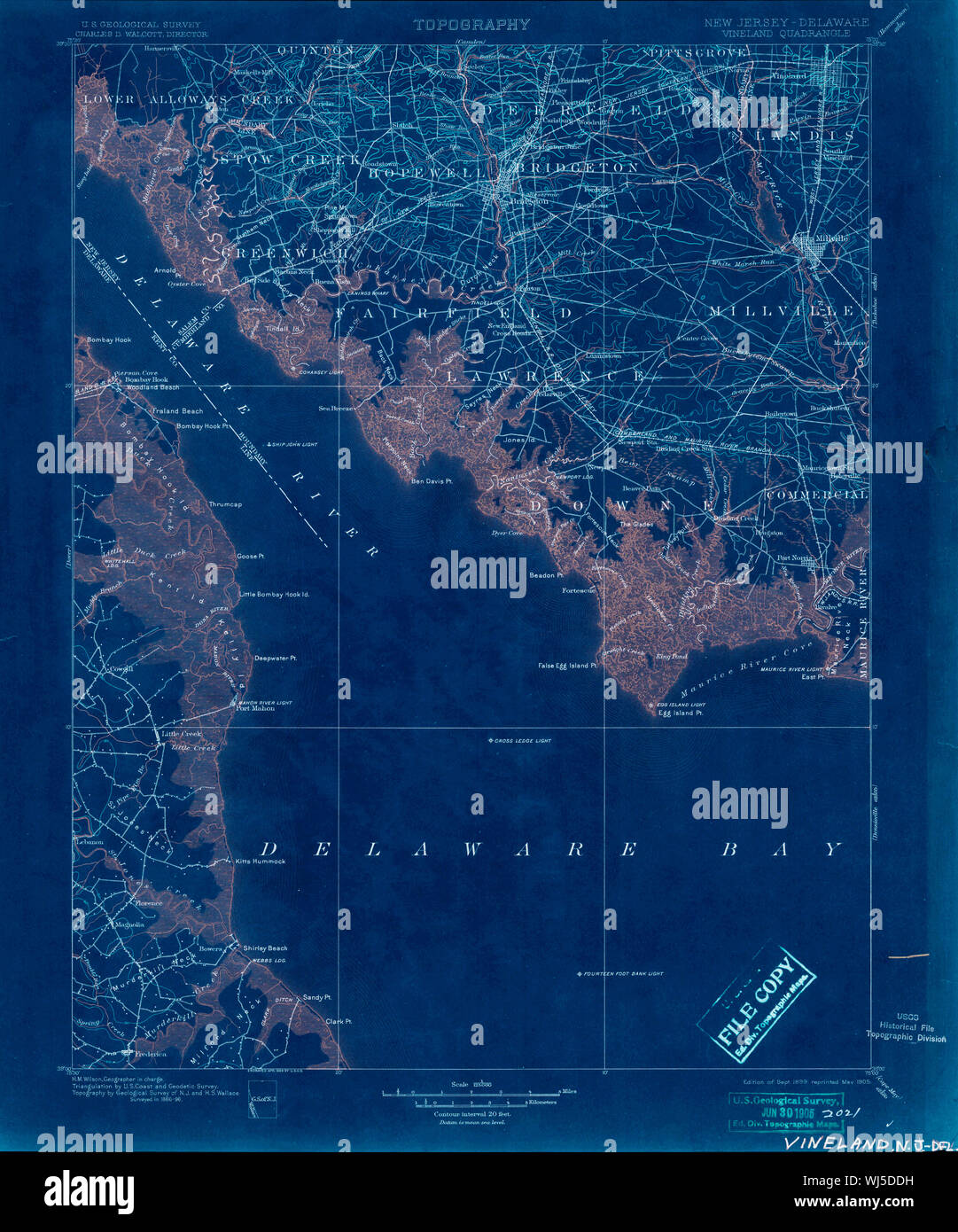 Map of vineland new jersey hires stock photography and images Alamy