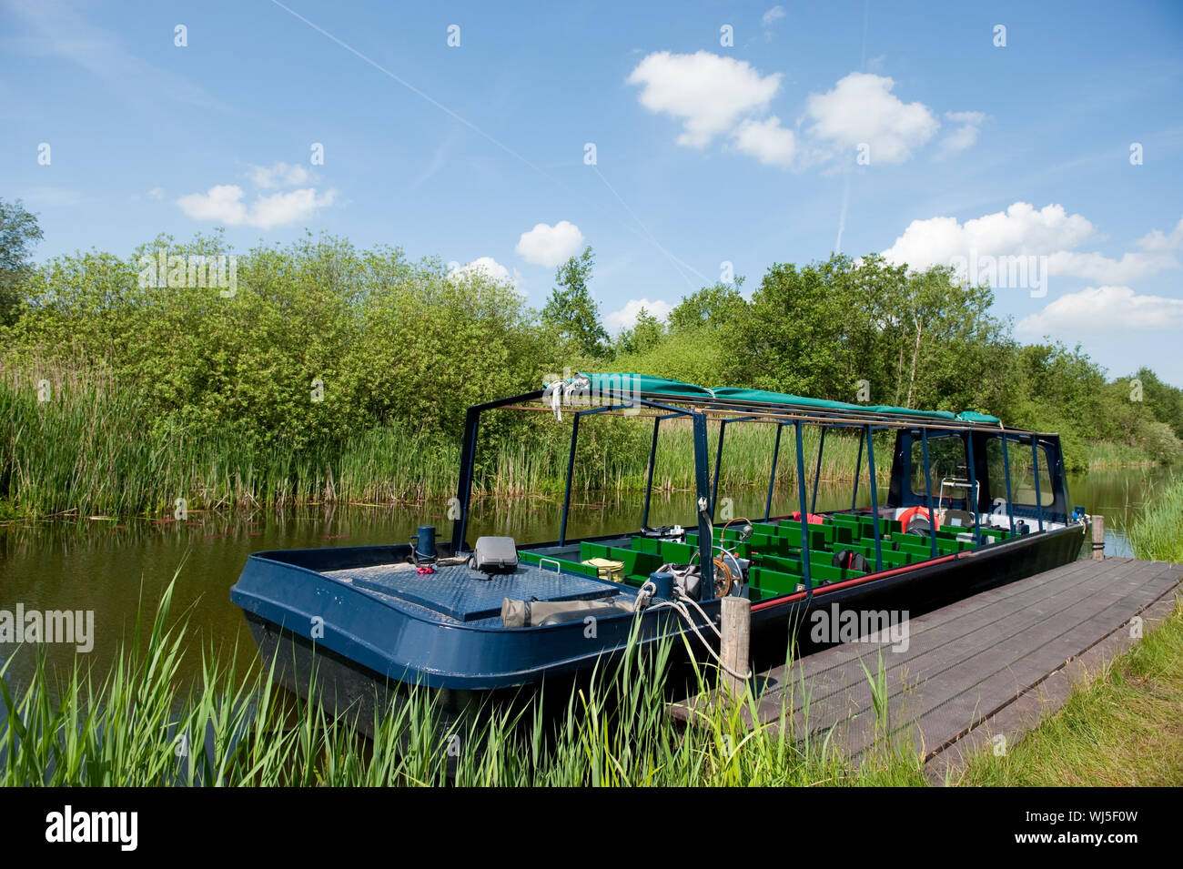 boat for excursions in nature Stock Photo Alamy