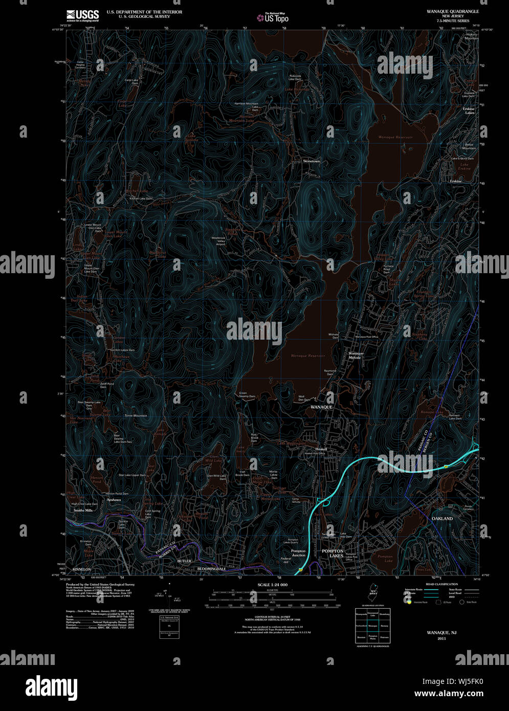 Map of wanaque hires stock photography and images Alamy