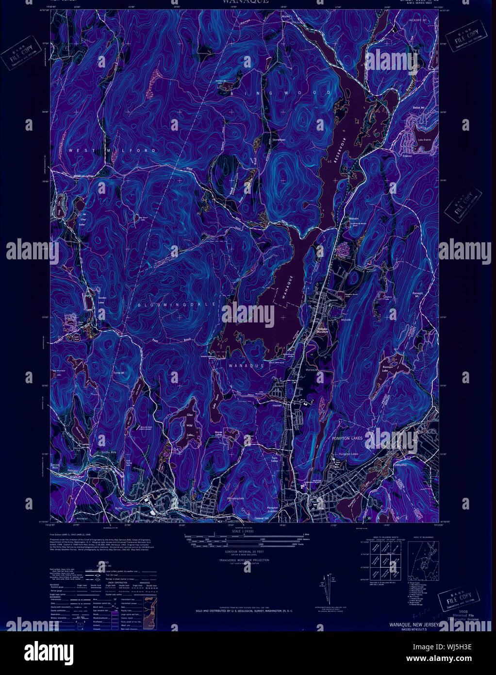Map of wanaque new jersey hires stock photography and images Alamy