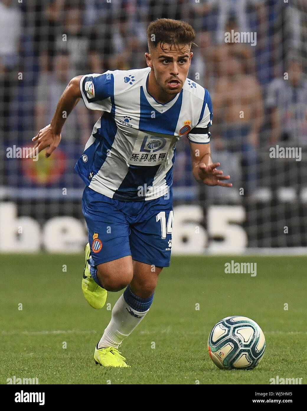 BARCELONA, 01-09-2019. LaLiga 2019/ 2020, date 3. Espanyol-Granada. Oscar Melendo of Espanyol. Stock Photo