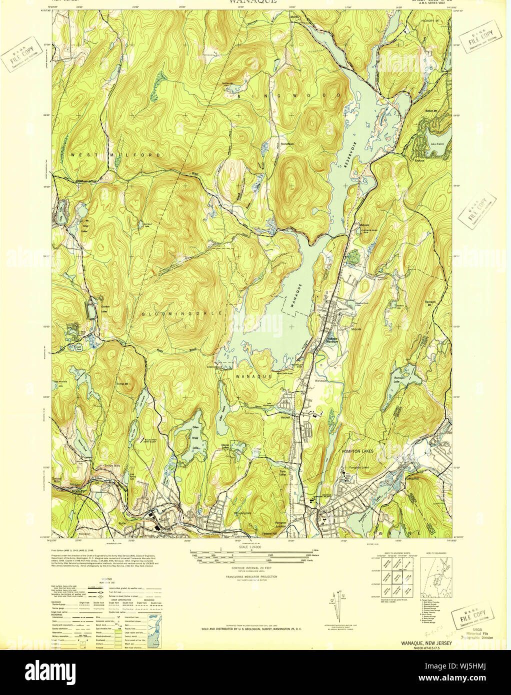 Map of wanaque hires stock photography and images Alamy