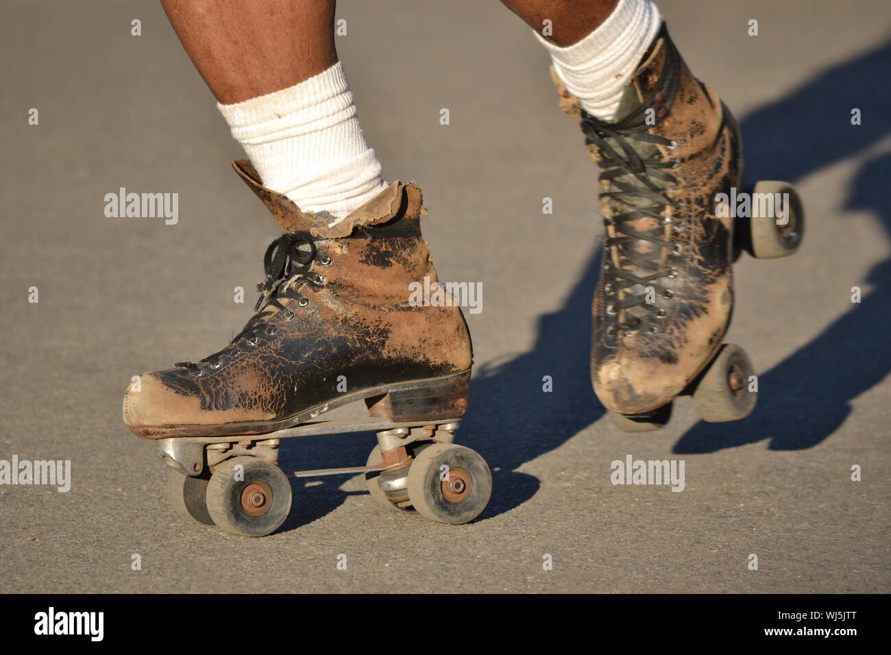 Roller skates skating hi-res stock photography and images - Alamy