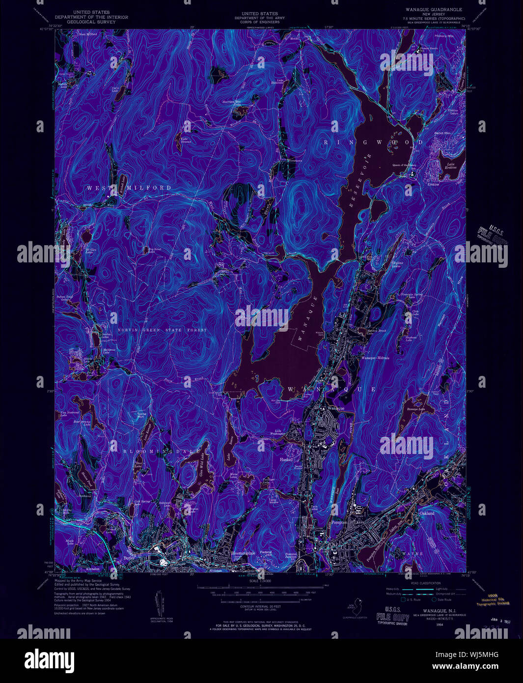 Map of wanaque hires stock photography and images Alamy