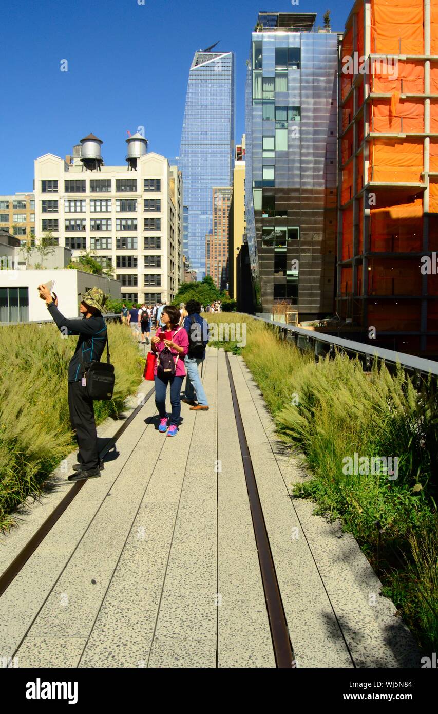The High Line in Manhattan, New York Stock Photo