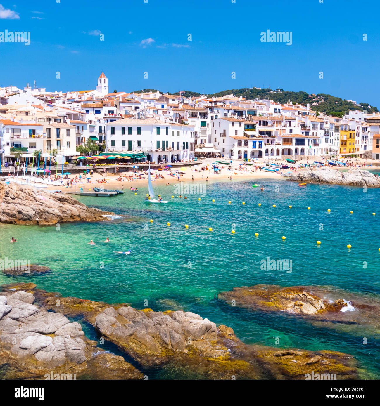 Calella de Palafrugell, Costa Brava, Catalonia, Spain. Stock Photo