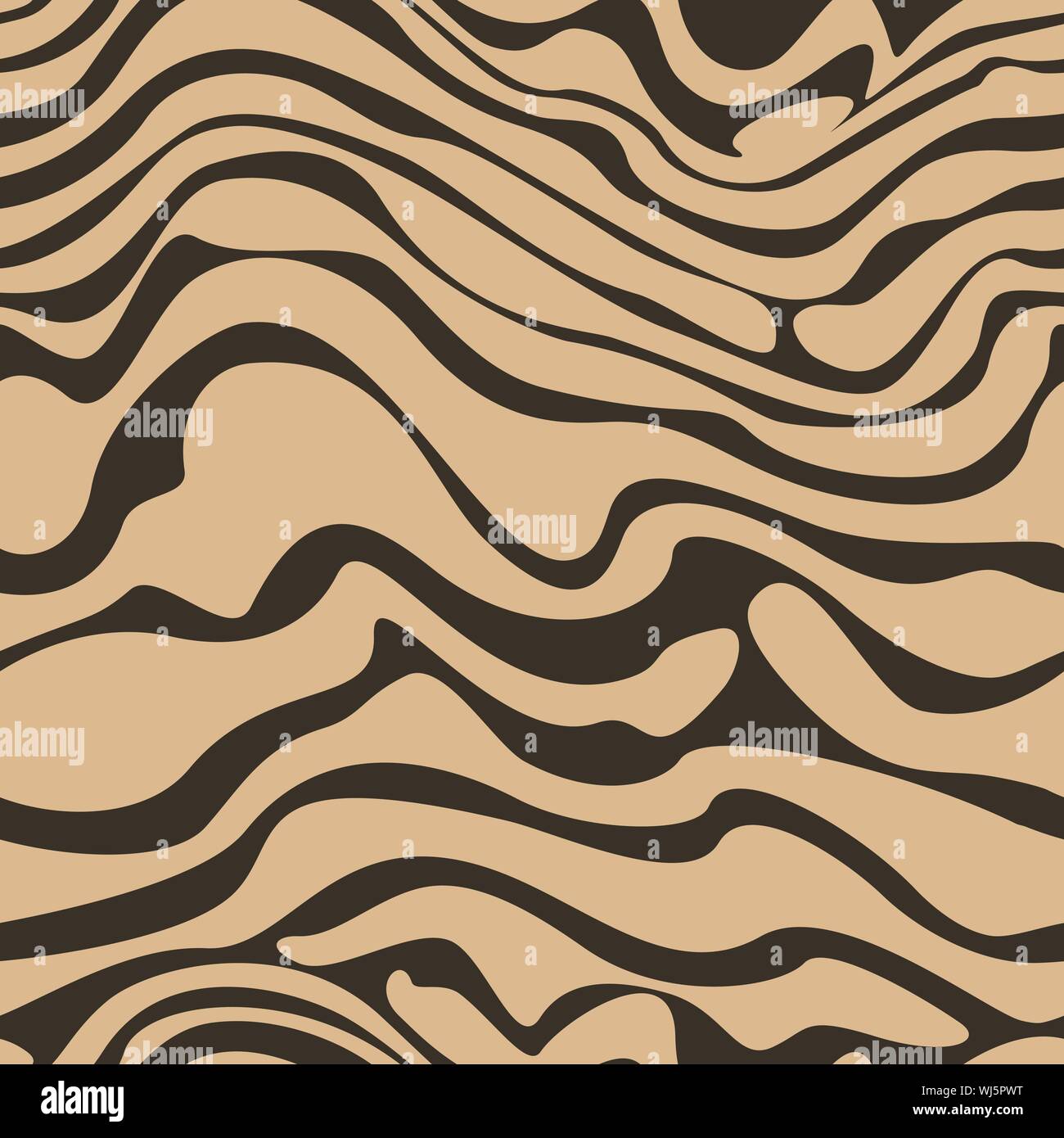 brown flowing lines seamless pattern for fashion design. Pattern ...