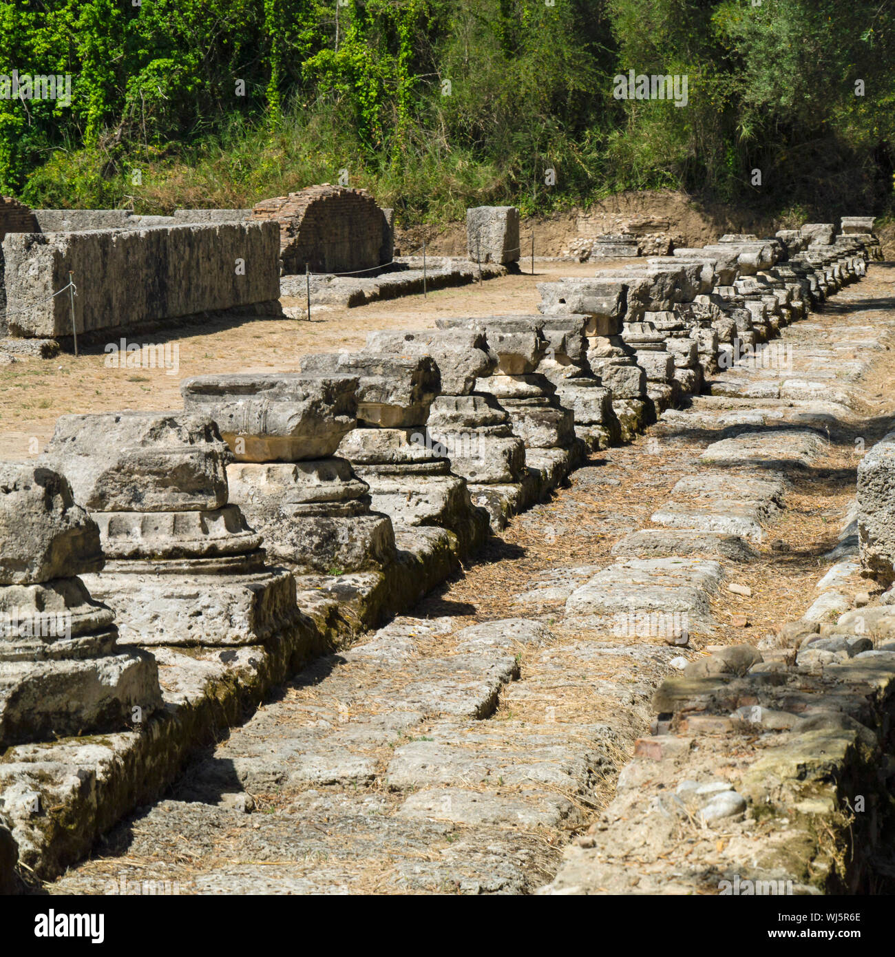 Ancient Olympia, site of the original Olympic games,Greece,Europe Stock ...