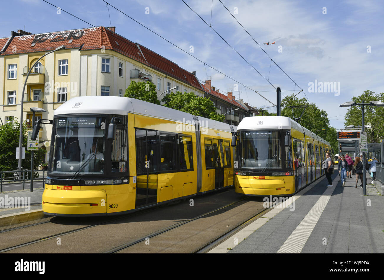 Berlin, Berlin transport services, BVG, Germany, OEPNV, public transport, ÖPNV, Pankow, Pankower, rail transport, streetcar, streetcar, tram, traffic, Stock Photo