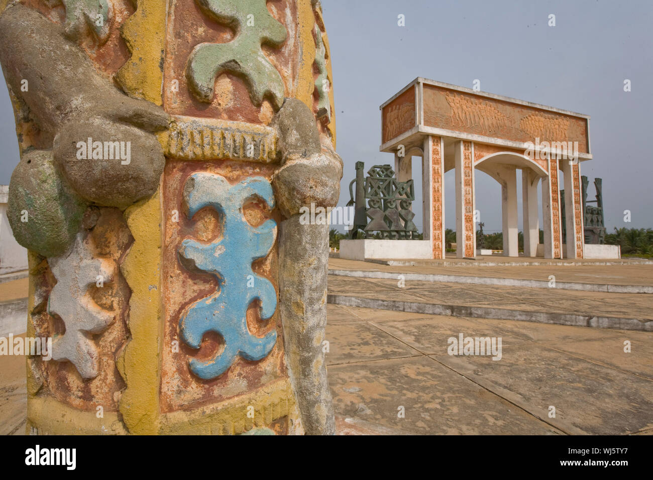 OUIDAH , SLAVE PORT IN THE TRIANGULAR TRADE Stock Photo