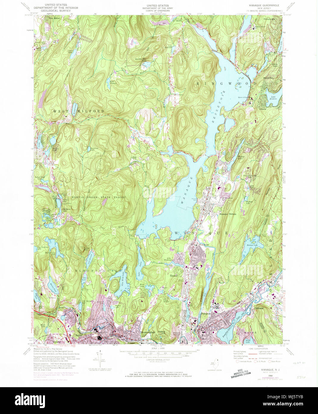 Wanaque map hires stock photography and images Alamy