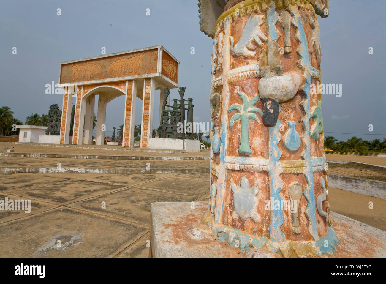 OUIDAH , SLAVE PORT IN THE TRIANGULAR TRADE Stock Photo