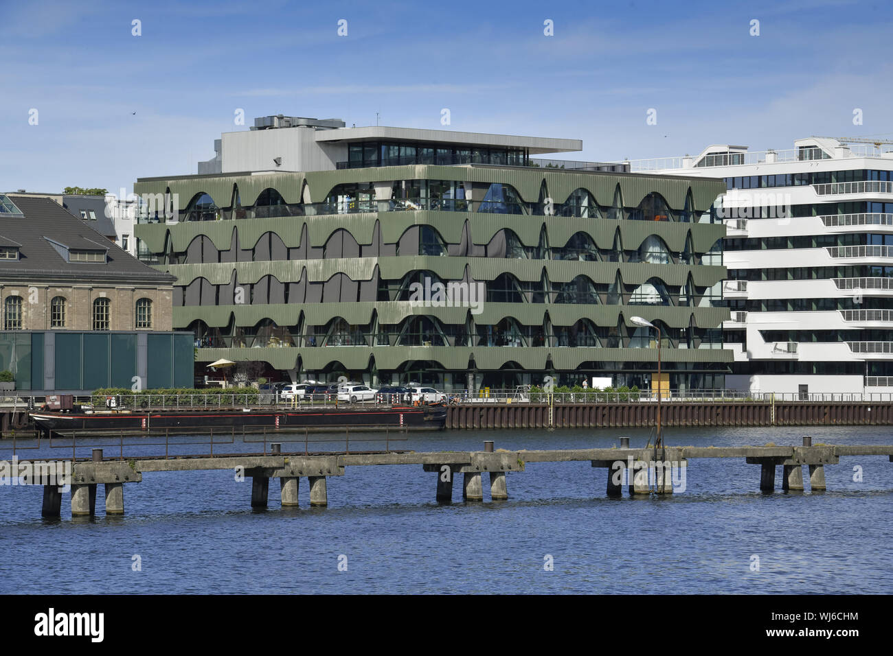 View, architecture, Outside, Outside, outside view, outside view, Berlin-Friedrich's grove, river, river, Friedrich's grove, Friedrichshainer, buildin Stock Photo