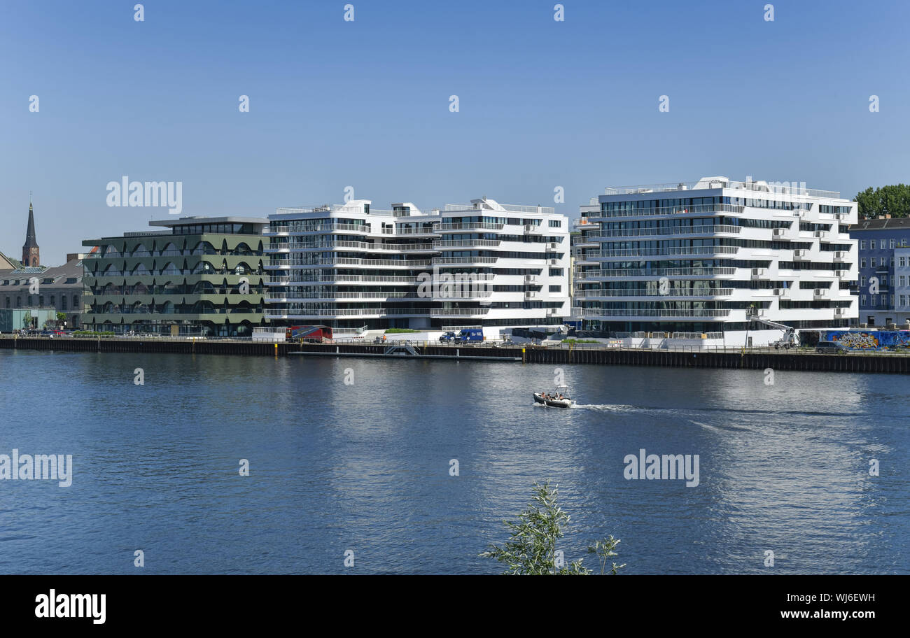 View, architecture, Outside, Outside, outside view, outside view, Berlin-Friedrich's grove, property, freehold flat, river, river, Friedrich's grove, Stock Photo
