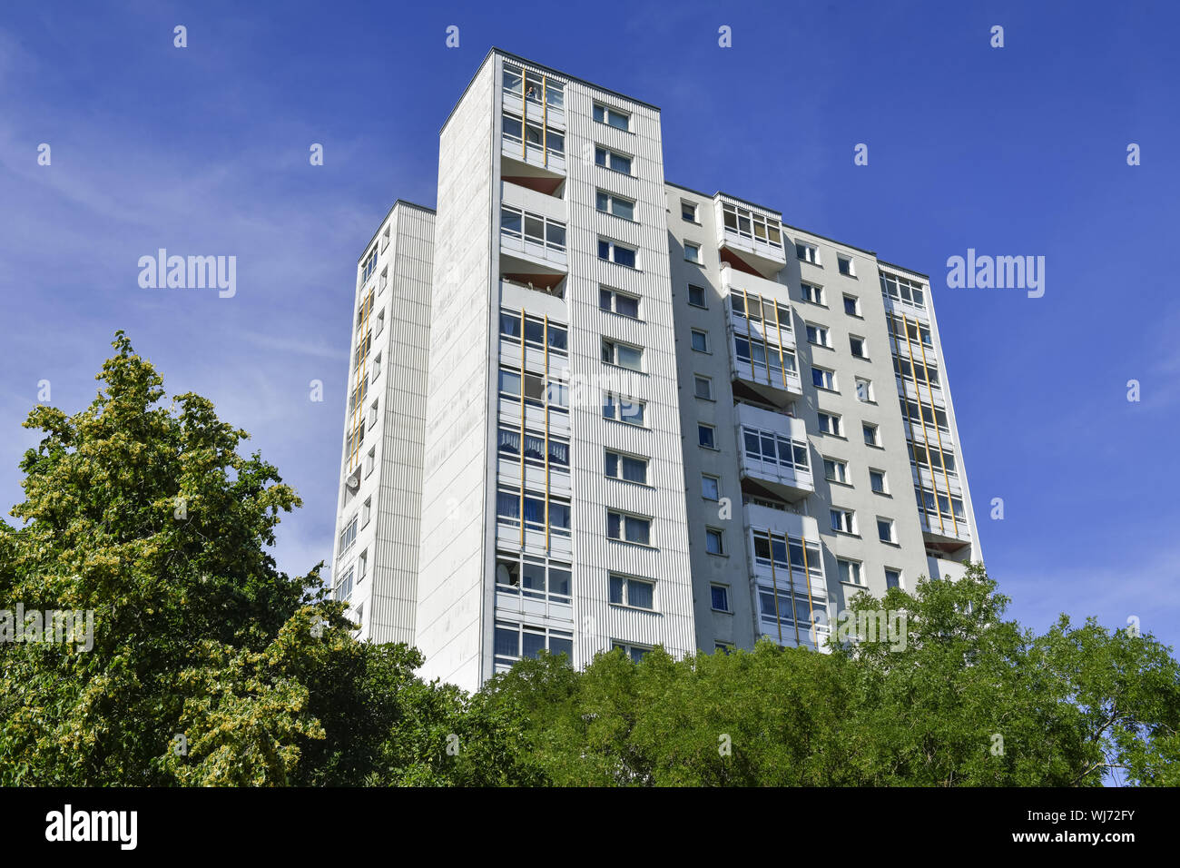 Berlin, Germany, view, Outside, Outside, outside view, outside view, Neukoelln, Neukoellner, Neukölln, architecture, Aronstrasse, Aronstrasse, concret Stock Photo