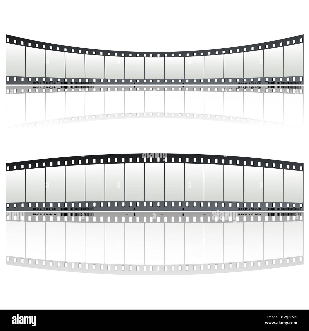 Twisted film strip decoration over white background Stock Photo Alamy