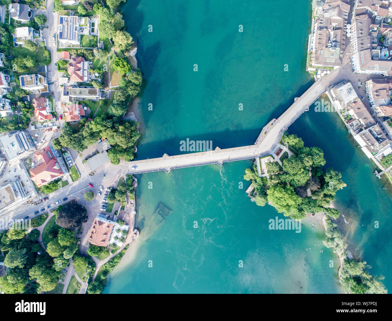 Aerial view of the Rheinbrücke near Rheinfelden Stock Photo Alamy