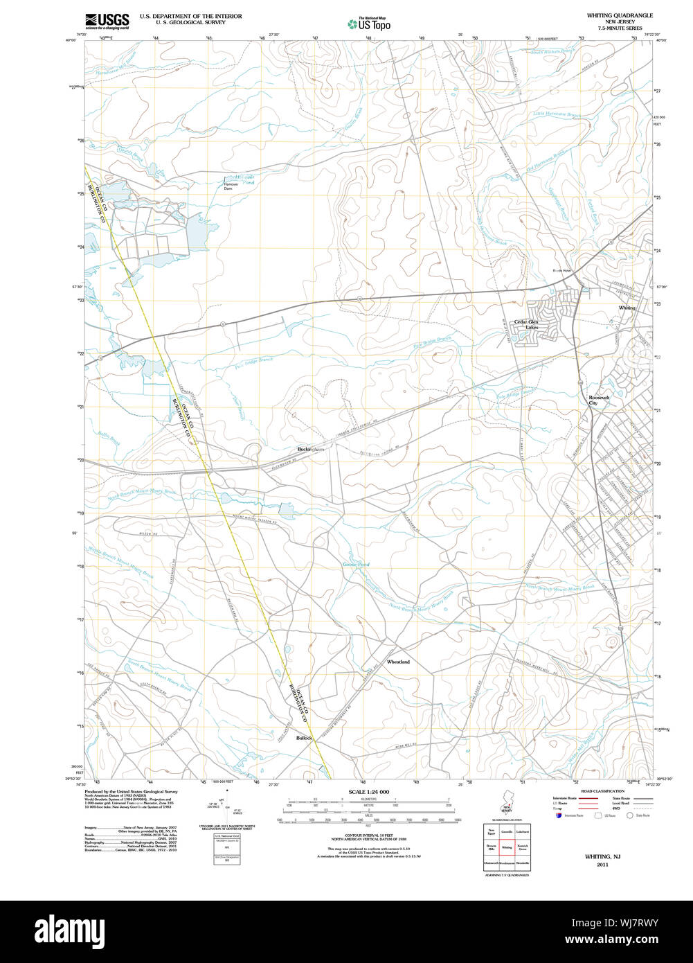 Map of whiting Cut Out Stock Images & Pictures Alamy
