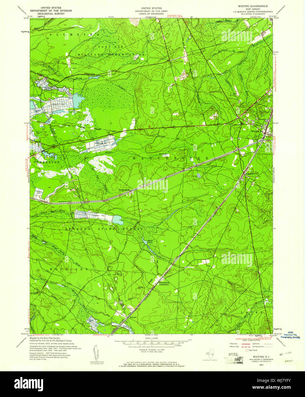 Map of whiting hires stock photography and images Alamy