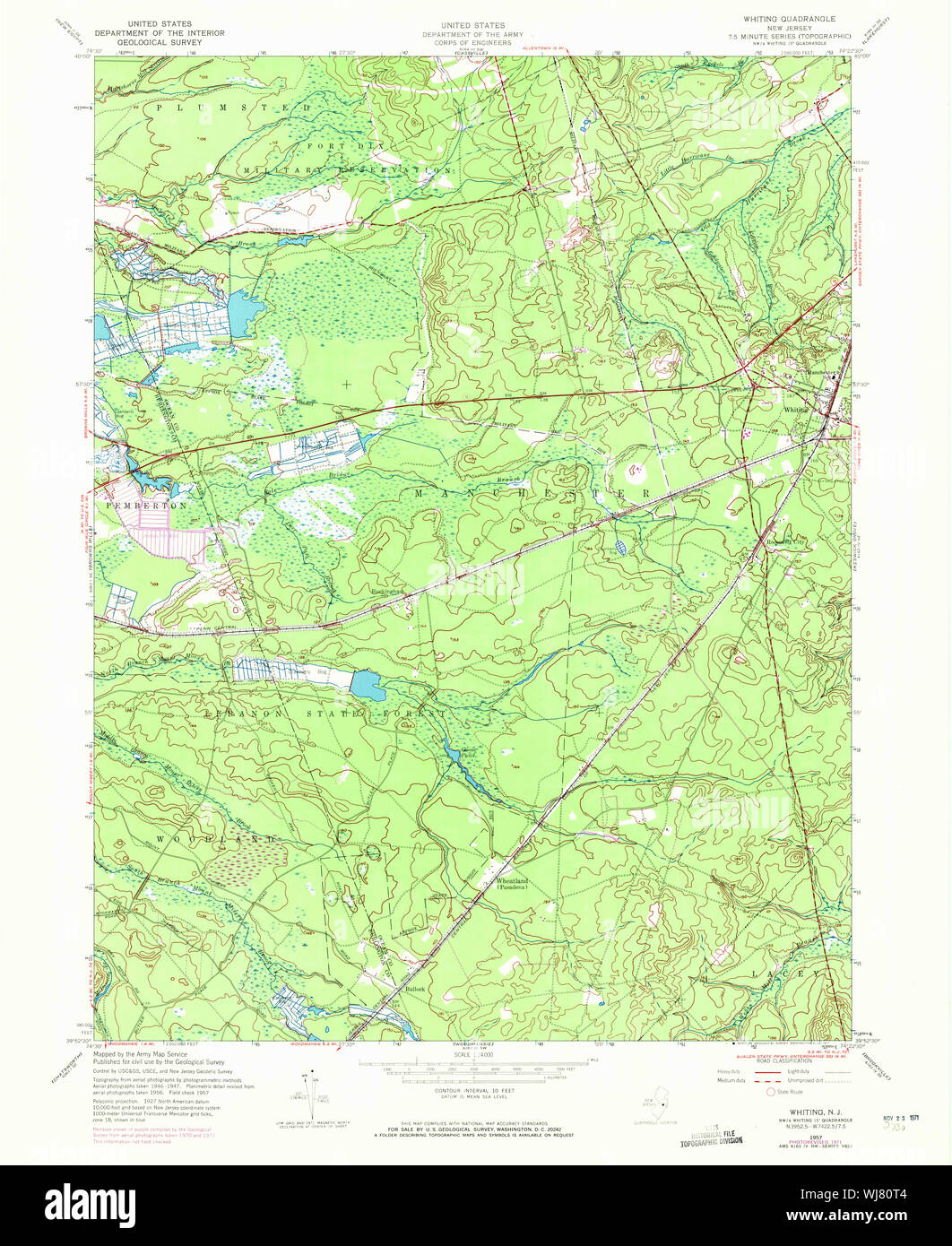 Map of whiting hires stock photography and images Alamy