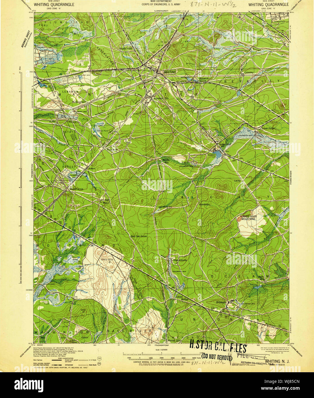 Map of whiting hi-res stock photography and images - Alamy
