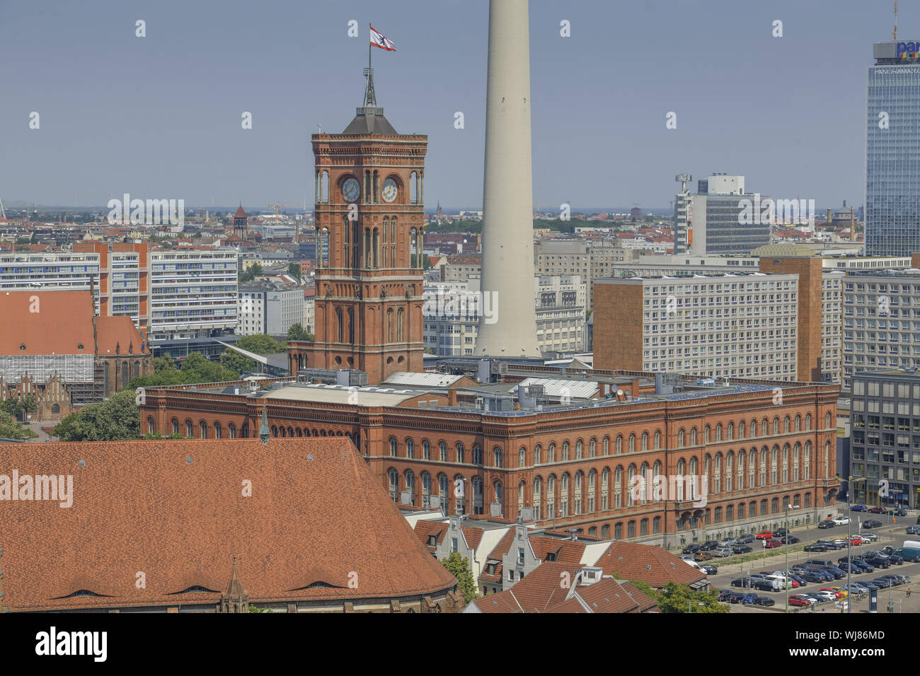 View, architecture, Outside, Outside, outside view, outside view, Berlin, Berlin city hall, Berlin middle, Germany, building, building, middle, city h Stock Photo