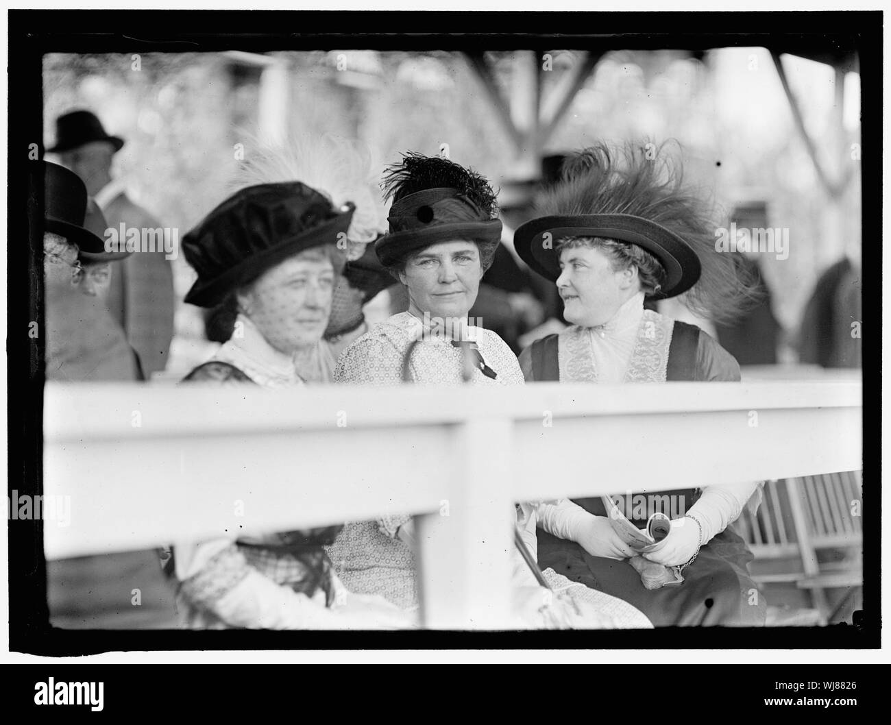 HORSE SHOWS. MISS GEORGIANA TODD; MRS. L.M. GARRISON; MRS. GEORGE LEARY OF N.Y. Stock Photo