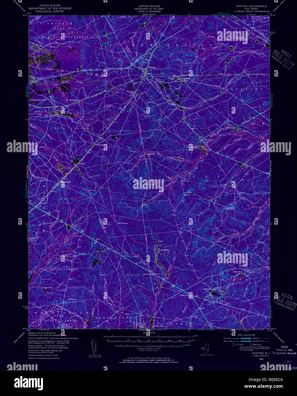 Map of whiting hires stock photography and images Alamy