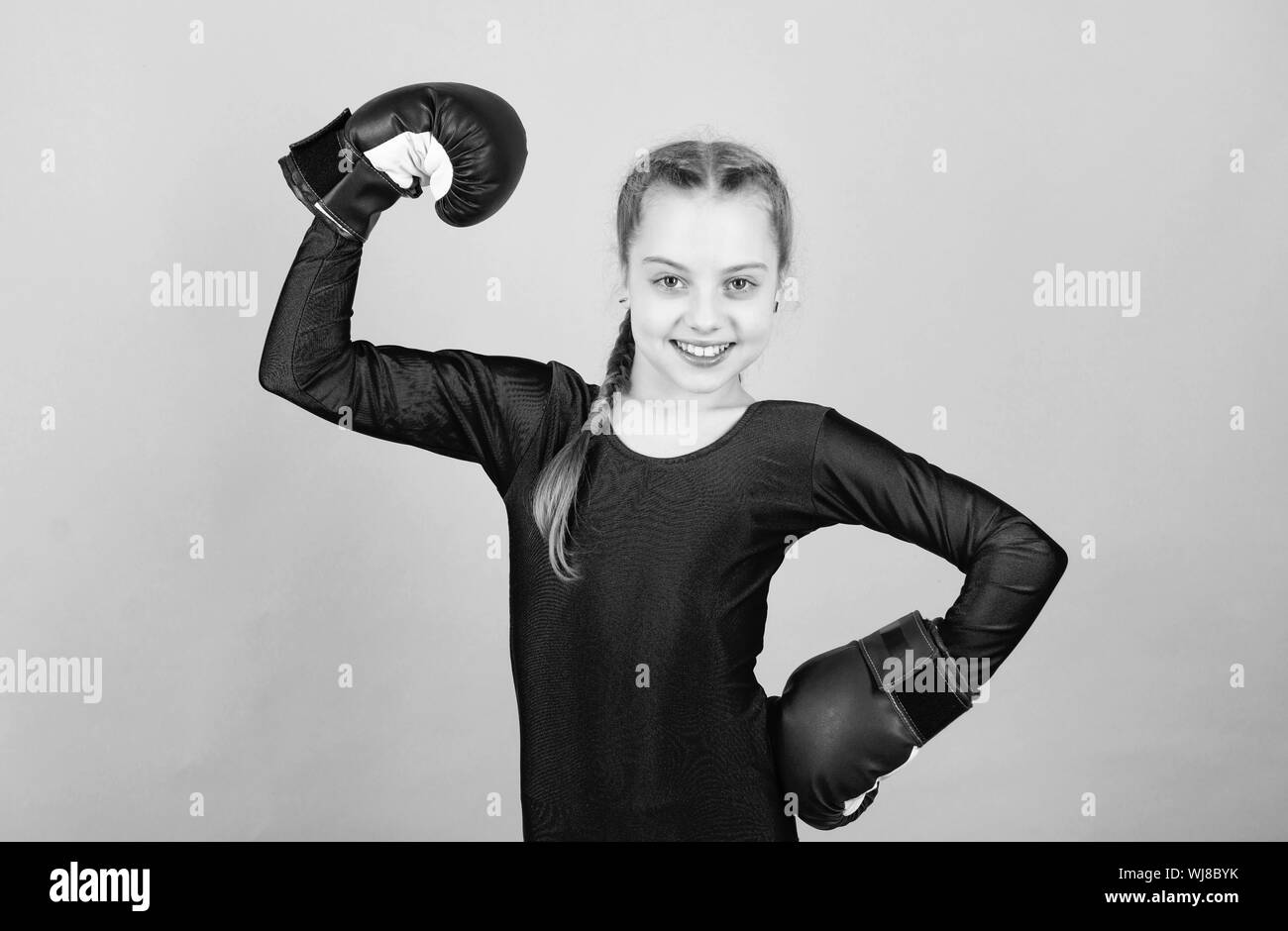 Training to be the best. punching knockout. Childhood activity. Fitness  diet. energy health. workout of small girl boxer. Sport success. sportswear  fashion. Happy child sportsman in boxing gloves Stock Photo - Alamy