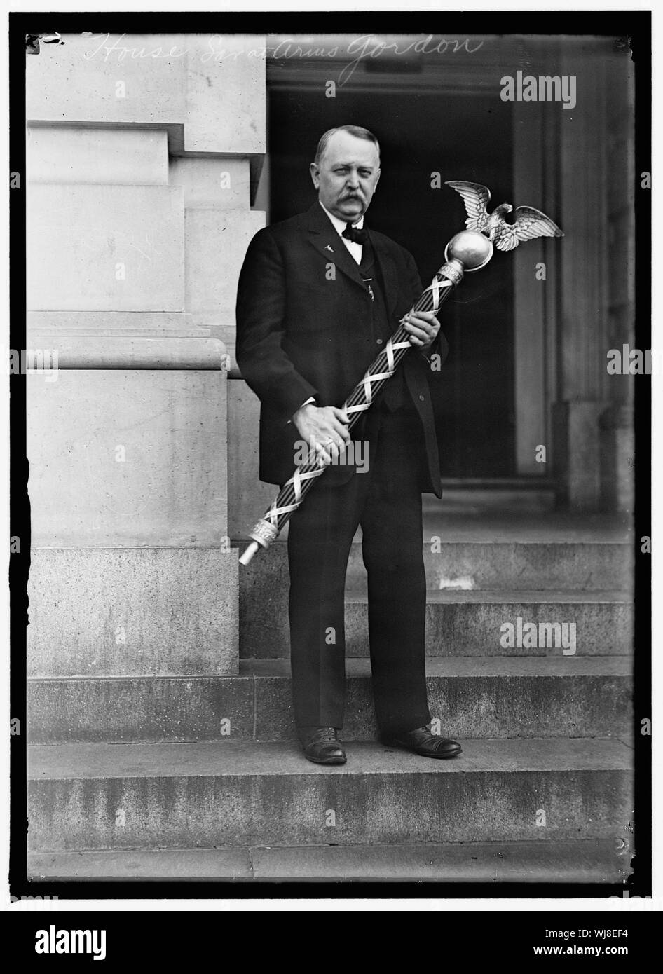 HOUSE OF REPRESENTATIVES SERGEANTATARMS GORDON WITH MACE Stock Photo
