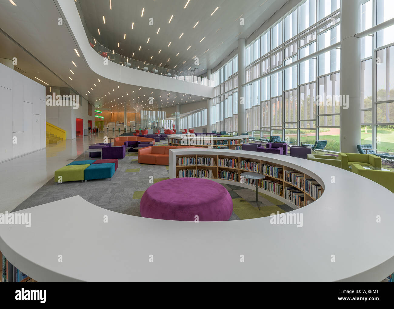 Interior Of The Modern James B. Hunt Jr. Library On The Campus Of North ...