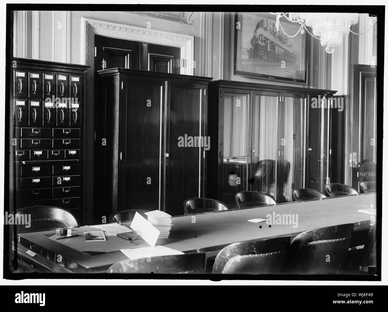 HOUSE OFFICE BUILDING. POST OFFICES AND POST ROADS COMMITTEE ROOM Stock